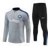 Inter Milan Training Huppari 2024-25 Neljännes Zip Harmaa - Lasten